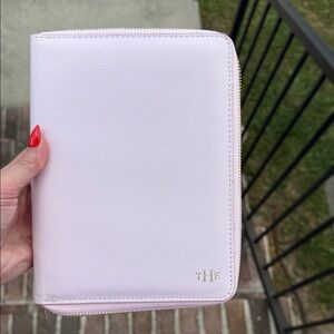 The Home Edit for Day Designer Leather Zip Planner - Light Blush Pink